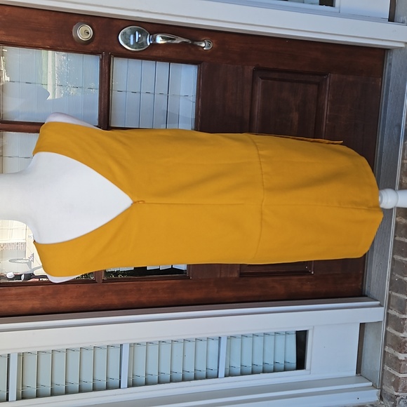 Banana Republic Mustard Casual Shift Dress - Picture 4 of 6